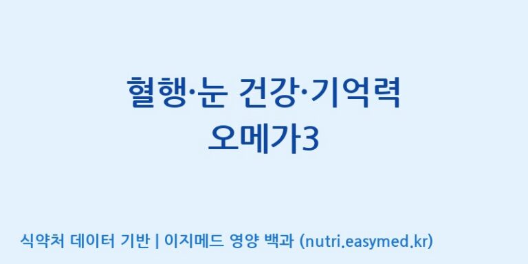 [(주)한풍네이처팜] 혈행·눈 건강·기억력 오메가3 효능, 성분 및 부작용 주의사항 완벽 정리