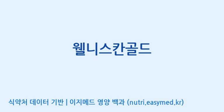 [대동고려삼(주)] 웰니스칸골드 효능, 성분 및 부작용 주의사항 완벽 정리