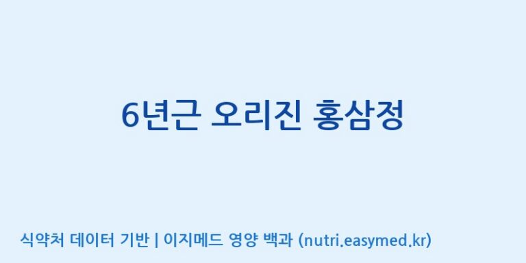 [(주)화인내츄럴] 6년근 오리진 홍삼정 효능, 성분 및 부작용 주의사항 완벽 정리