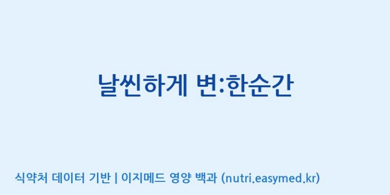 [(주)비오팜] 날씬하게 변:한순간 효능, 성분 및 부작용 주의사항 완벽 정리