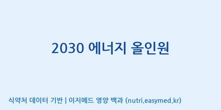 [광동헬스바이오(주) 2공장] 2030 에너지 올인원 효능, 성분 및 부작용 주의사항 완벽 정리