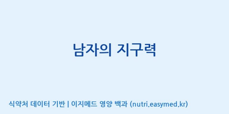 [(주)유니쎌팜] 남자의 지구력 효능, 성분 및 부작용 주의사항 완벽 정리