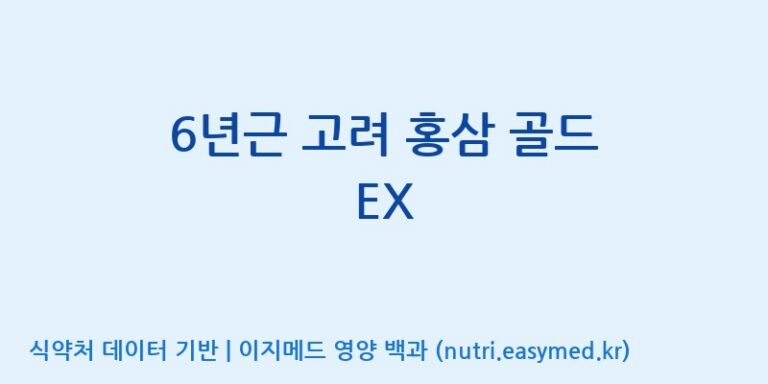 [노비스바이오(주)] 6년근 고려 홍삼 골드 EX 효능, 성분 및 부작용 주의사항 완벽 정리