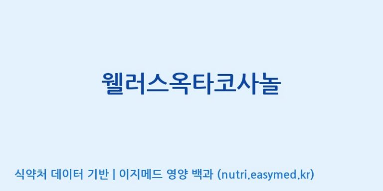 [한국바이오팜(주)에이치피] 웰러스옥타코사놀 효능, 성분 및 부작용 주의사항 완벽 정리