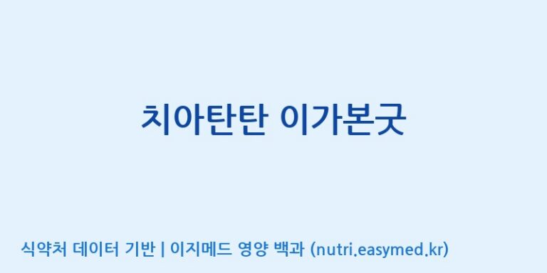 [엔피케이(주)] 치아탄탄 이가본굿 효능, 성분 및 부작용 주의사항 완벽 정리