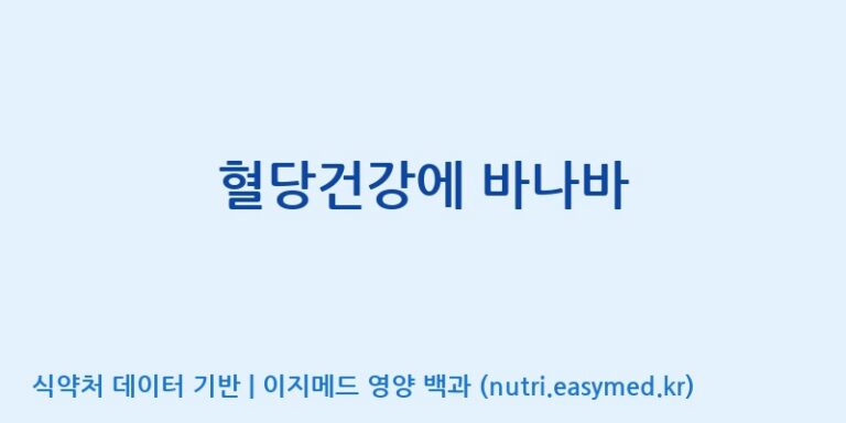 [대원헬스케어 주식회사 2공장] 혈당건강에 바나바 효능, 성분 및 부작용 주의사항 완벽 정리