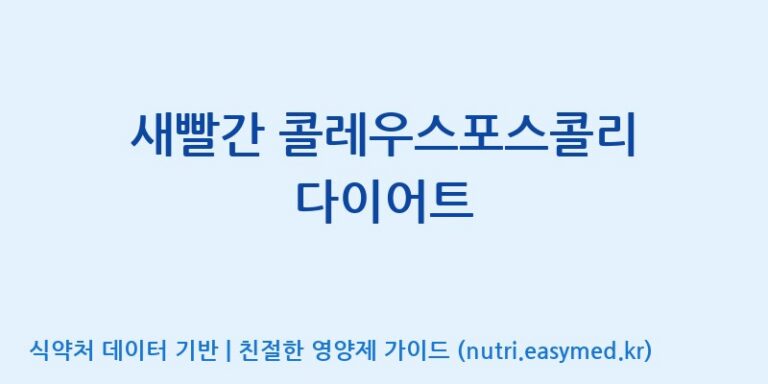 [(주)한국씨엔에스팜] 새빨간 콜레우스포스콜리 다이어트 효능, 성분 및 부작용 주의사항 완벽 정리