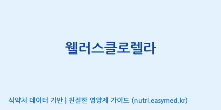 [한국바이오팜(주)에이치피] 웰러스클로렐라 효능, 성분 및 부작용 주의사항 완벽 정리
