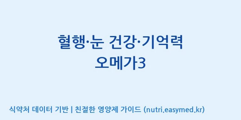 [(주)한풍네이처팜] 혈행·눈 건강·기억력 오메가3 효능, 성분 및 부작용 주의사항 완벽 정리