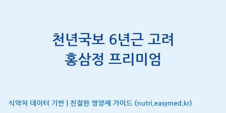 [주식회사 나우랩팩토리] 천년국보 6년근 고려 홍삼정 프리미엄 효능, 성분 및 부작용 주의사항 완벽 정리